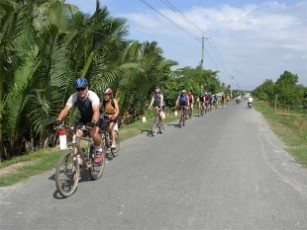Balade à vélo dans le delta du Mékong